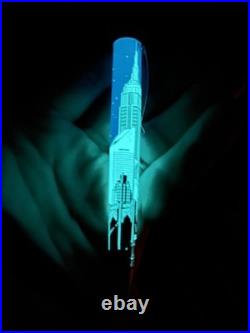 Super RARE Retro 1951 NYC New York SKYLINE Glows In The Dark Used Limited #301