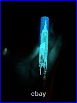 Super RARE Retro 1951 NYC New York SKYLINE Glows In The Dark Used Limited #301
