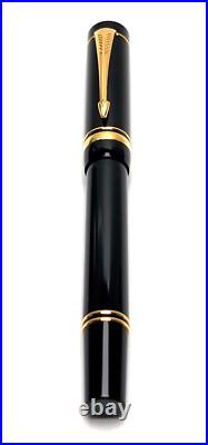 Super Rare! Parker Duofold For Tiffany Black And Gold Rollerball Pen (pen Only)