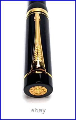 Super Rare! Parker Duofold For Tiffany Black And Gold Rollerball Pen (pen Only)