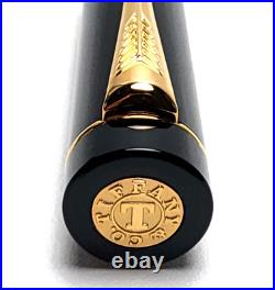 Super Rare! Parker Duofold For Tiffany Black And Gold Rollerball Pen (pen Only)