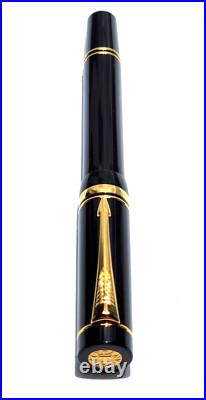 Super Rare! Parker Duofold For Tiffany Black And Gold Rollerball Pen (pen Only)