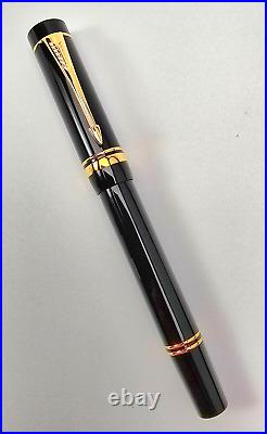 Super Rare! Parker Duofold For Tiffany Black And Gold Rollerball Pen (pen Only)