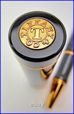 Super Rare! Parker Duofold For Tiffany Black And Gold Rollerball Pen (pen Only)