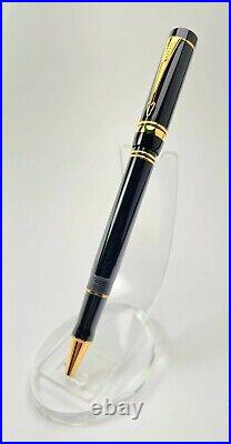Super Rare! Parker Duofold for Tiffany Black and Gold Rollerball Pen (Pen Only)