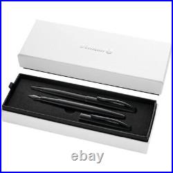 Super Rare Pelikan Fountain Pen Ballpoint Gift Set Noble Carbon Black