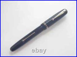 Swan Fountain Pen Black 260 Lever Filler 14K Oblique Broad(OB) Nib 1940s Rare