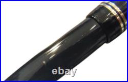 Swan Fountain Pen Black 260 Lever Filler 14K Oblique Broad(OB) Nib 1940s Rare