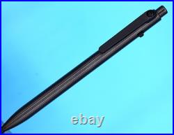 Tactile Turn Slim Side Click Pen Zirconium Rare Luxury Collectible, Short Length Tactile Turn Slim Side Click Pen Zirconium Rare Luxury Collectible, Short Length
