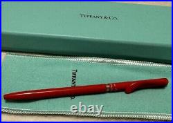 Tiffany & Co Elsa Peretti Teardrop Red Ballpoint Pen New In Box RARE Classic