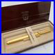 Toz_Rexpen_Diplomatic_Gold_Brushed_Fountain_Pen_14k_Ef_Nib_Vtg_80s_Rare_In_Case_01_yu