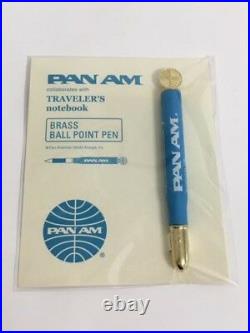 Traveler's Notebook PAN AM Brass Ball point Pen Made in Japan Limited Rare