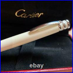 Trinity De Cartier Ballpoint pen Rare mother of pearl lacquer/platinum finish