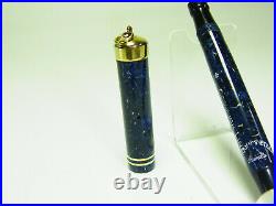 ULTRA RARE 1920´s UHLMANN´s ETERNO Cosulich Line Lapis Lazuli Flexy 14ct M Nib