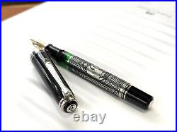 ULTRA RARE? EBEL & Pelikan M910 925 Silver TOLEDO PF 18C Fountain Pen