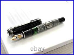 ULTRA RARE? EBEL & Pelikan M910 925 Silver TOLEDO PF 18C Fountain Pen