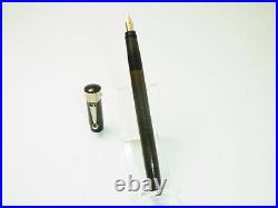Ultra Rare OMEGA No 651 Hard Rubber Safety Fountain Pen Flexible F Nib F to BBB