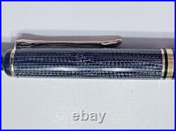 Ultra Rare Pelikan K200 Snakeskin Ballpoint Pen Mid 1990s Snakeskin and Black
