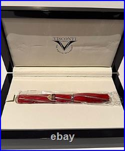 Ultra Rare Visconti Divina Large Red USA Special Edition Rollerball Pen #25/40