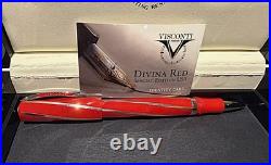 Ultra Rare Visconti Divina Large Red USA Special Edition Rollerball Pen #25/40