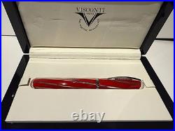 Ultra Rare Visconti Divina Large Red USA Special Edition Rollerball Pen #25/40