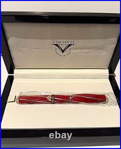 Ultra Rare Visconti Divina Large Red USA Special Edition Rollerball Pen #25/40