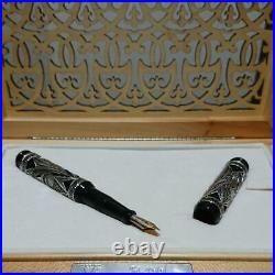 Ultra-rare Visconti Taj Mahal Fountain Pen Limited to 888 p. World Silver wire w