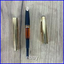 Union Gold Plated Fountain Pen 14k EF Gold (583) Nib Very Rare Vintage USSR box