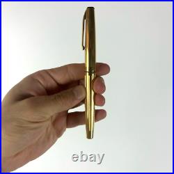Union Gold Plated Fountain Pen 14k EF Gold (583) Nib Very Rare Vintage USSR box