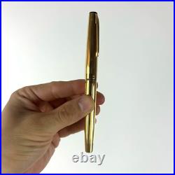 Union Gold Plated Fountain Pen 14k EF Gold (583) Nib Very Rare Vintage USSR box