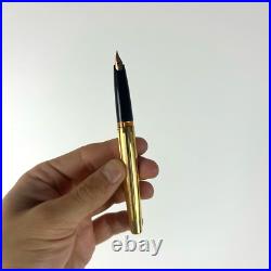Union Gold Plated Fountain Pen 14k EF Gold (583) Nib Very Rare Vintage USSR box