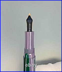 Used EBOYA Fountain Pen HOUGA Size Medium 14K Nib Medium Ebonite Boxed Rare Used EBOYA Fountain Pen HOUGA Size Medium 14K Nib Medium Ebonite Boxed Rare