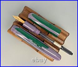 Used EBOYA Fountain Pen HOUGA Size Medium 14K Nib Medium Ebonite Boxed Rare Used EBOYA Fountain Pen HOUGA Size Medium 14K Nib Medium Ebonite Boxed Rare