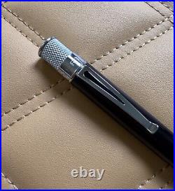 VERTU Rollerball Pen an extremely Rare Collectible Black with Chrome trim