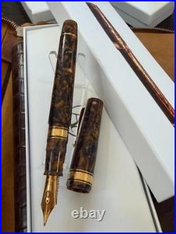 VERY RARE Armando Simoni Club (ASC) Bologna Extra Blue Saffron 14kt Gold Nib