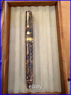 VERY RARE Armando Simoni Club (ASC) Bologna Extra Blue Saffron 14kt Gold Nib