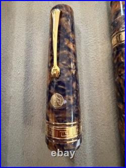 VERY RARE Armando Simoni Club (ASC) Bologna Extra Blue Saffron 14kt Gold Nib