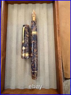 VERY RARE Armando Simoni Club (ASC) Bologna Extra Blue Saffron 14kt Gold Nib