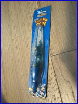 VERY RARE Collectable Official Disney Light-up Blue Glitter Pen