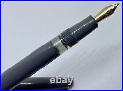 VERY RARE GREY Montblanc Monte Rosa 042 Fountain Pen- PISTON- 14k F Nib- 342 344