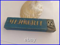 VERY RARE MERKURIT 200 SAFETY PEN ORIGINAL WARRANTED 14kar N 00 GOLD NIB 1925