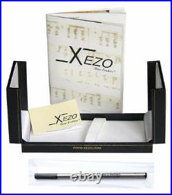 VERY RARE Xezo Maestro 925 Fine Sterling Silver Rollerball Pen, Platinum Plated