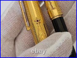 VINTAGE FOUNTAIN PEN PENCIL with RUBIES 14k GOLD NIB 583 VERY RARE MADE IN USSR