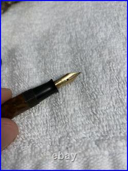 VTG The Moore Pen CO SERVO fountain pen 14k GOLD nib RARE Colorway Boston USA