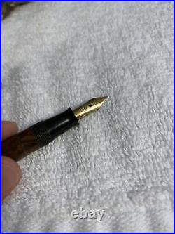 VTG The Moore Pen CO SERVO fountain pen 14k GOLD nib RARE Colorway Boston USA