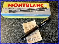 Very RARE MONTBLANC 332 Celluloid 1940's Fountain pen 14 C Nib Original box