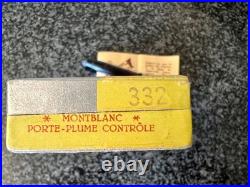 Very RARE MONTBLANC 332 Celluloid 1940's Fountain pen 14 C Nib Original box