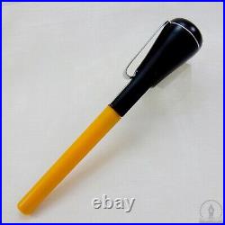 Very Rare 1980s Parker Pen1 Slinger Fountain Pen Yellow & Black M Nib