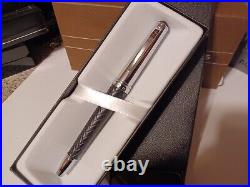 Very Rare Cross Torero Braided Black Leather Fountain Pen New $300 Gift