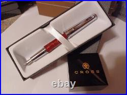 Very Rare Cross Torero Crocodile Leather Fountin Pen New $300 Gift